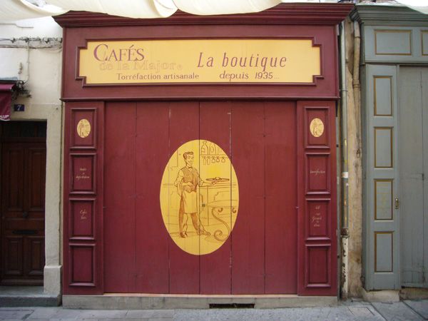 Malované dveřnice Cafés de la Major